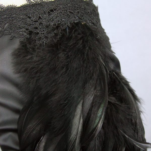 marque pas cher Eva Lady Jupe Sirène ‘Black Feathers’ Noire 14