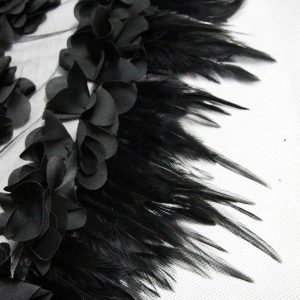 marque pas cher Eva Lady Jupe Sirène ‘Black Feathers’ Noire 48