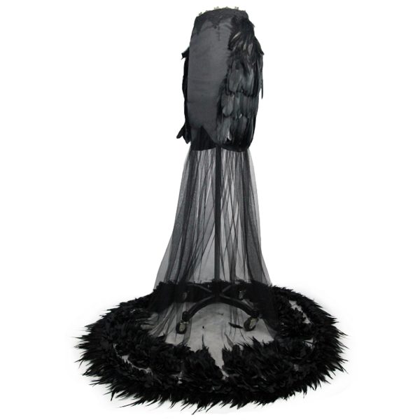 marque pas cher Eva Lady Jupe Sirène ‘Black Feathers’ Noire 11