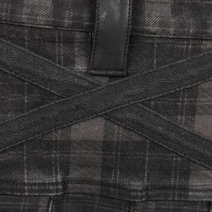 PUNK RAVE Kilt ‘Bersek’ En Tartan à Carreaux Marrons Et Noirs boutique pas cher 48