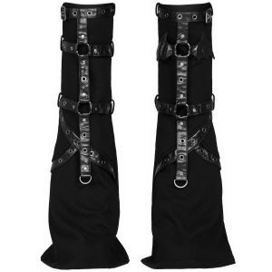 PUNK RAVE Leg Warmers ‘Gehenna’ Noirs mode 42