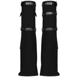 PUNK RAVE Leg Warmers ‘Gehenna’ Noirs mode 44