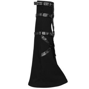 PUNK RAVE Leg Warmers ‘Gehenna’ Noirs mode 46