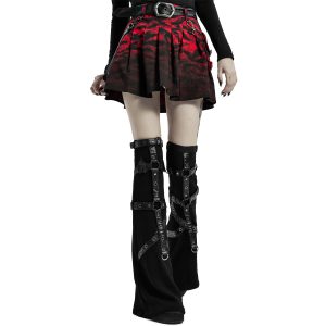 PUNK RAVE Leg Warmers ‘Gehenna’ Noirs mode 34