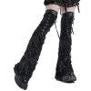 PUNK RAVE Leg Warmers ‘Punk Decadent’ Noirs mode tendance 52