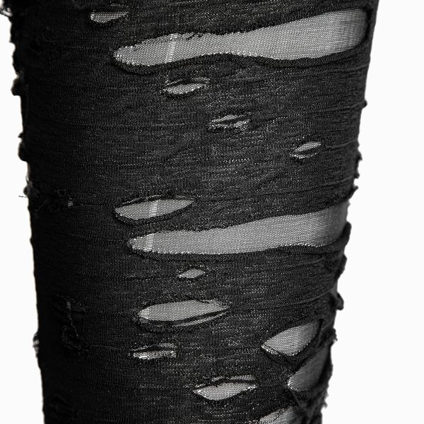 PUNK RAVE Legging ‘Ripped Off’ Noir excellente qualité 12