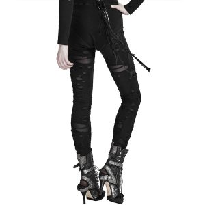 PUNK RAVE Legging ‘Ripped Off’ Noir excellente qualité 23