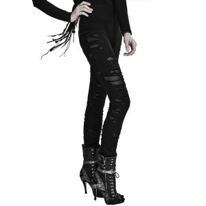 PUNK RAVE Legging ‘Ripped Off’ Noir excellente qualité 25