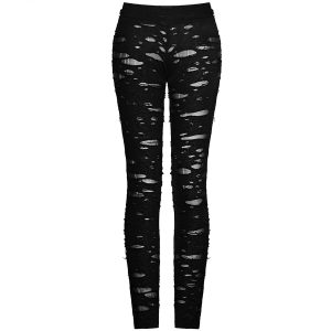 PUNK RAVE Legging ‘Ripped Off’ Noir excellente qualité 27