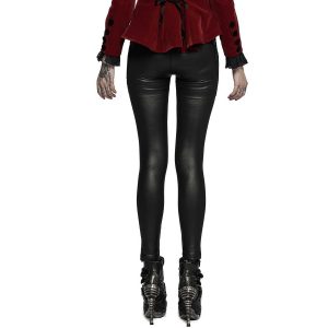 achetez PUNK RAVE Leggings ‘Alluria’ Noir Et Rouge 26