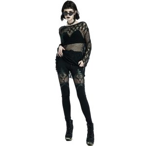 PUNK RAVE Leggings ‘Dark Doll’ Noir soldes en ligne 24