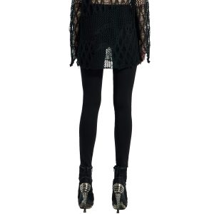 PUNK RAVE Leggings ‘Dark Doll’ Noir soldes en ligne 30