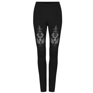 PUNK RAVE Leggings ‘Dark Doll’ Noir soldes en ligne 34