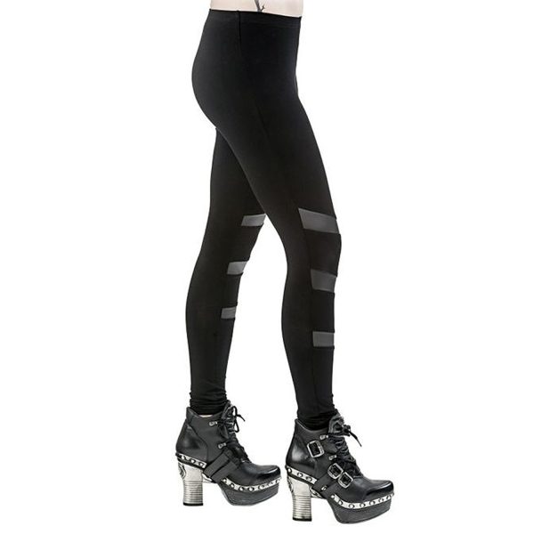 pas cher QUEEN OF DARKNESS Leggings ‘Follow Me’ Noir 6