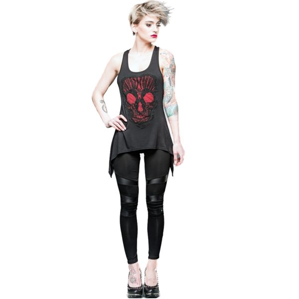 pas cher QUEEN OF DARKNESS Leggings ‘Follow Me’ Noir 3