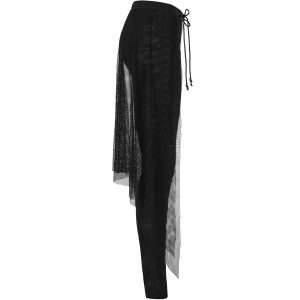 PUNK RAVE Leggings ‘Goth Black Flames’ Noir mode 40