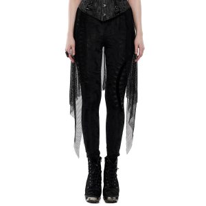 PUNK RAVE Leggings ‘Goth Black Flames’ Noir mode 26