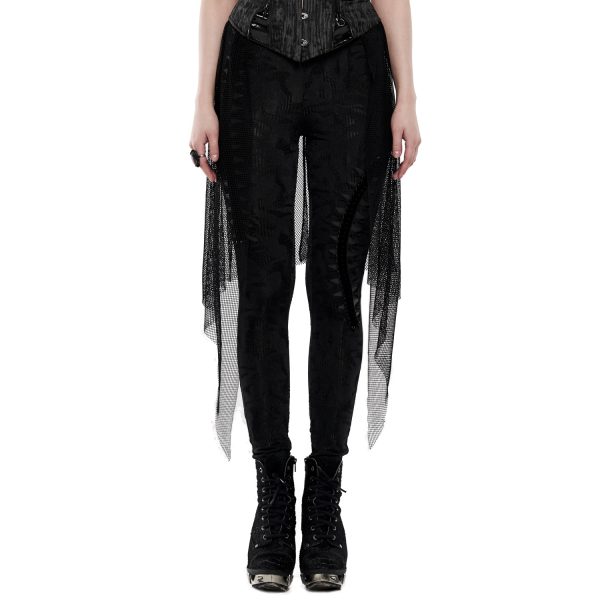 PUNK RAVE Leggings ‘Goth Black Flames’ Noir mode 6