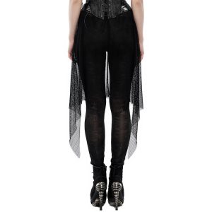 PUNK RAVE Leggings ‘Goth Black Flames’ Noir mode 28