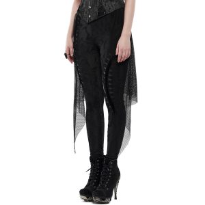 PUNK RAVE Leggings ‘Goth Black Flames’ Noir mode 30