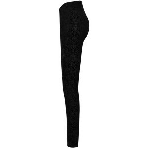 boutiqued pas cher PUNK RAVE Leggings ‘Gothic Retro’ Noir 36