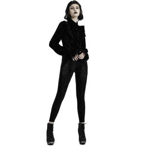 boutiqued pas cher PUNK RAVE Leggings ‘Gothic Retro’ Noir 22