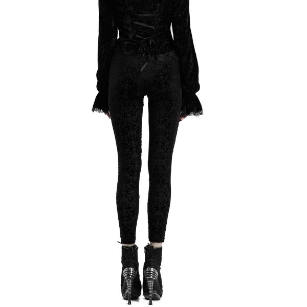 boutiqued pas cher PUNK RAVE Leggings ‘Gothic Retro’ Noir 8