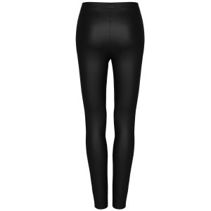 Meilleur Prix PUNK RAVE Leggings ‘Hecate’ Noir Et Bordeaux 42