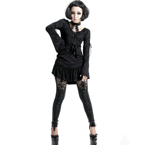 mode PUNK RAVE Leggings ‘MacBeth’ Noir 3