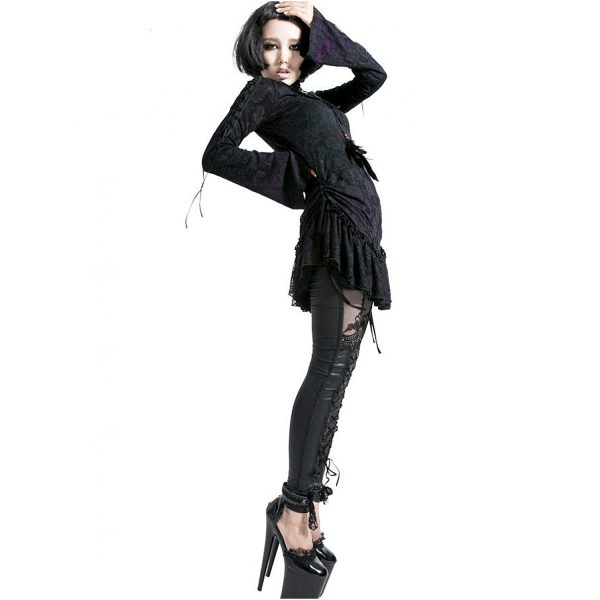 mode PUNK RAVE Leggings ‘MacBeth’ Noir 4