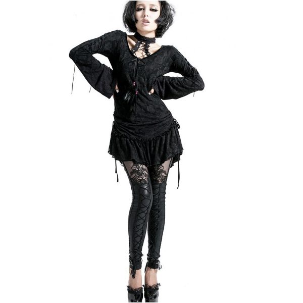 mode PUNK RAVE Leggings ‘MacBeth’ Noir 5