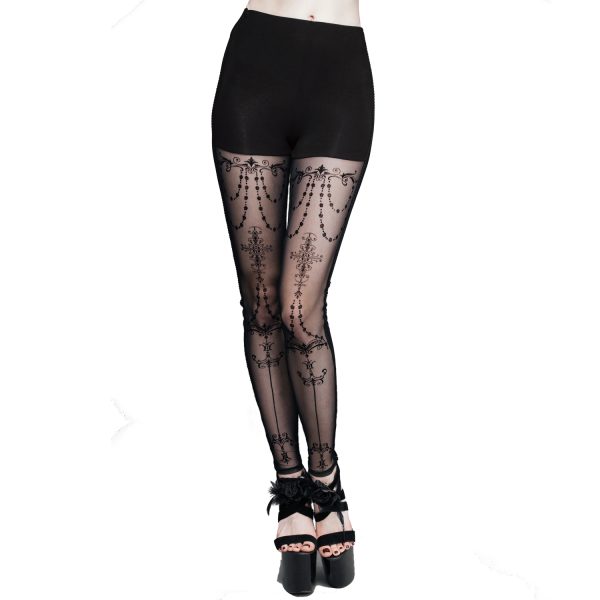 prix abordable Eva Lady Leggings ‘Medusa’ Noir 6