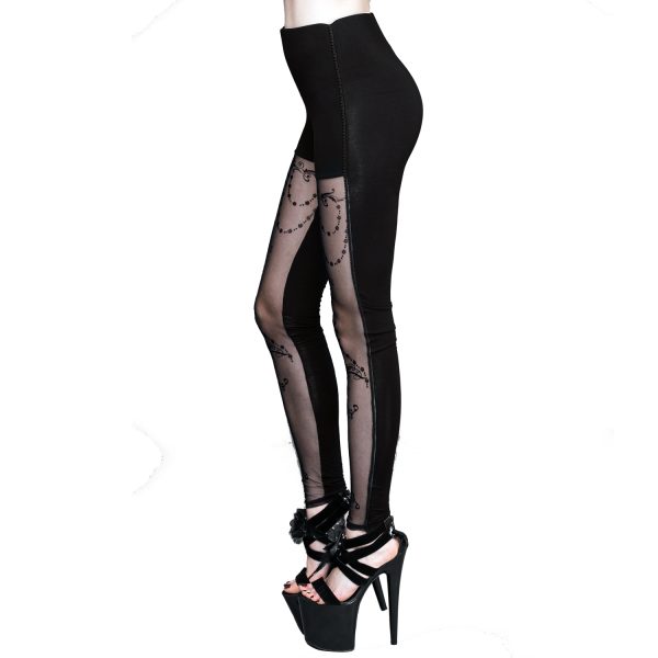 prix abordable Eva Lady Leggings ‘Medusa’ Noir 8