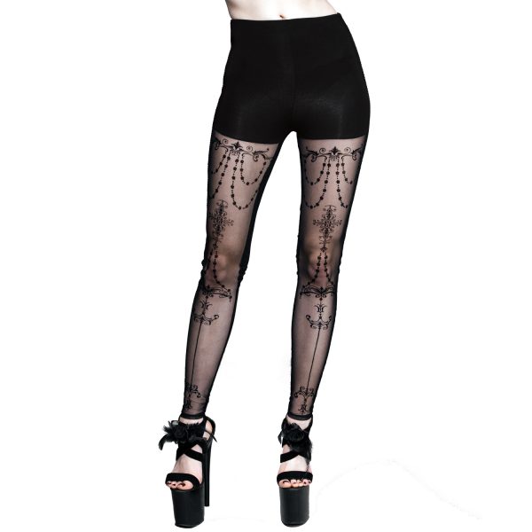 prix abordable Eva Lady Leggings ‘Medusa’ Noir 1