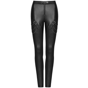 PUNK RAVE Leggings ‘Nebulos’ Noir Meilleur Prix Garanti 38