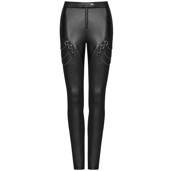 PUNK RAVE Leggings ‘Nebulos’ Noir Meilleur Prix Garanti 12