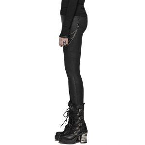 PUNK RAVE Leggings ‘Nebulos’ Noir Meilleur Prix Garanti 34