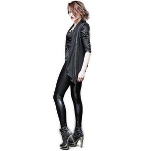 QUEEN OF DARKNESS Leggings Noir ‘Seconde Peau’ à prix promos 19