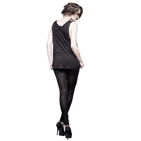 QUEEN OF DARKNESS Leggings Noir ‘Skeleton Legs’ nouveau produit 4