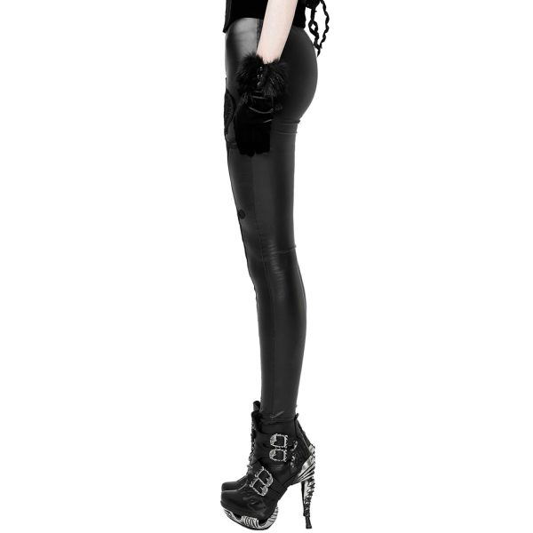 PUNK RAVE Leggings ‘Soiree Gothic’ Noir fashion pas cher 9