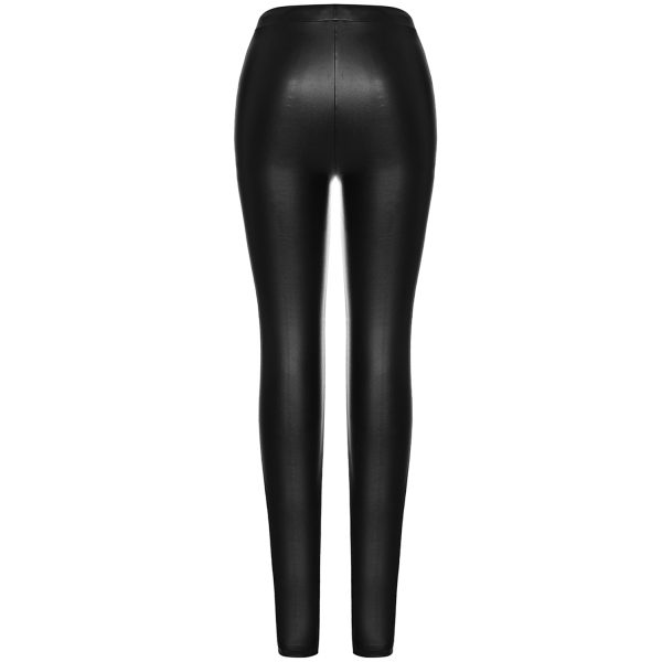 PUNK RAVE Leggings ‘Soiree Gothic’ Noir fashion pas cher 11