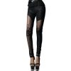 PUNK RAVE Leggings ‘Spiderella’ Noir soldes luxe 44