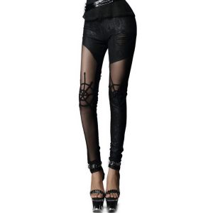 PUNK RAVE Leggings ‘Spiderella’ Noir soldes luxe 34