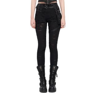 PUNK RAVE Leggings ‘Terror’ Noir pas cher 23