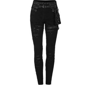 PUNK RAVE Leggings ‘Terror’ Noir pas cher 29