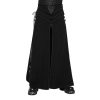 PUNK RAVE Long Kilt ‘Asmodey’ En Jacquard Noir soldes magasin 55