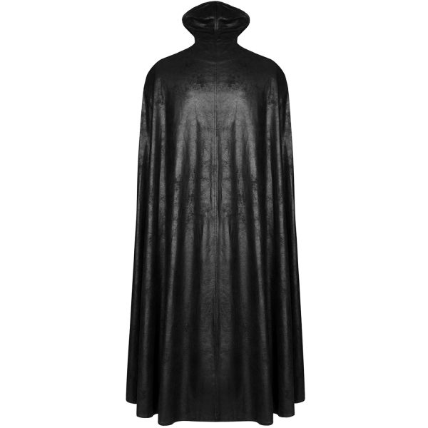 Les achats en ligne PUNK RAVE Long Manteau Cape Gothique ‘Vampyr’ Noir 9