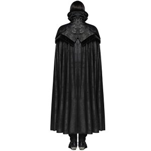 PUNK RAVE Long Manteau Cape Gothique Victorien ‘Illuminati’ Noir magasin en ligne france 18