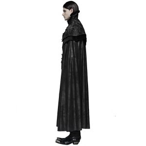 PUNK RAVE Long Manteau Cape Gothique Victorien ‘Illuminati’ Noir magasin en ligne france 20