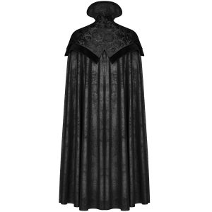 PUNK RAVE Long Manteau Cape Gothique Victorien ‘Illuminati’ Noir magasin en ligne france 28